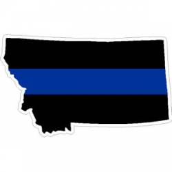 State of Montana Thin Blue Line - Decal