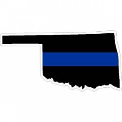 State of Oklahoma Thin Blue Line - Decal