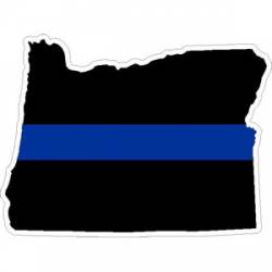 State of Oregon Thin Blue Line - Decal