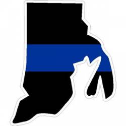 State of Rhode Island Thin Blue Line - Decal
