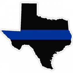 State of Texas Thin Blue Line - Decal