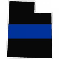 State of Utah Thin Blue Line - Decal
