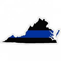 State of Virginia Thin Blue Line - Decal