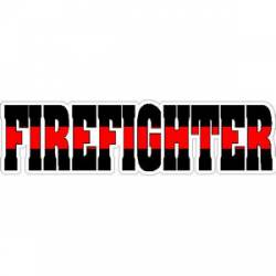 Firefighter Thin Red Line - Decal