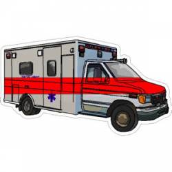Ambulance Thin Red Line - Decal