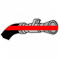 Hose & Nozzle Thin Red Line - Decal