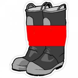 Firefighter Boots Thin Red Line - Decal