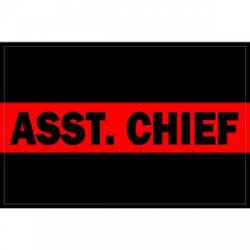 Thin Red Line Assistant Chief - Decal