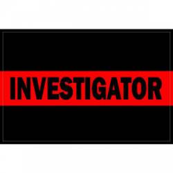 Thin Red Line Investigator - Decal