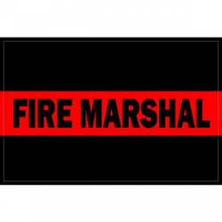 Thin Red Line Fire Marshal - Decal