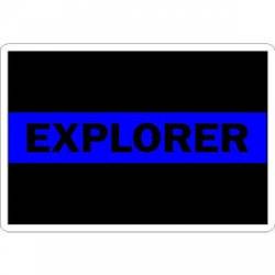 Thin Blue Line Explorer - Vinyl Sticker
