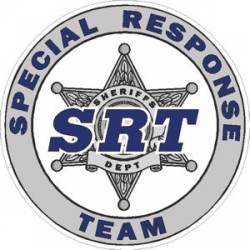Special Response Team 6 Point Sheriff Badge - Sticker