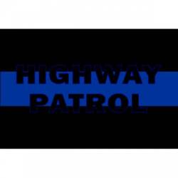 Thin Blue Line Highway Patrol - Sticker