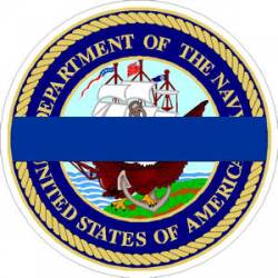 Thin Blue Line Navy Logo - Sticker