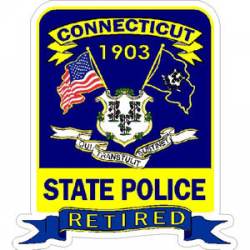 Connecticut State Police Retired - Sticker
