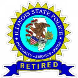 Illinois State Police Retired - Sticker