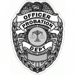 Probation Officer Badge - Sticker