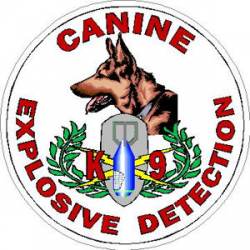 Canine Explosive Detection - Sticker
