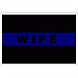 Wife Thin Blue Line - Sticker