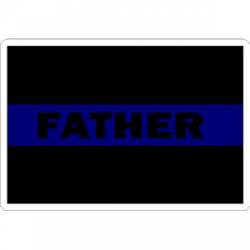 Father Thin Blue Line - Sticker