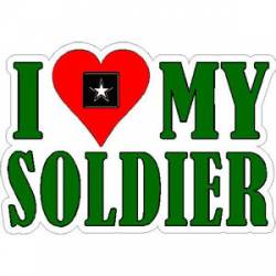 I Love My Soldier - Sticker