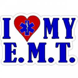 I Love My EMT - Sticker