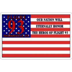 Flight 93 Shanksville PA Flag - Sticker