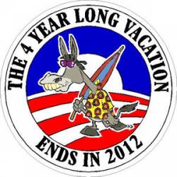 The 4 Year Long Vacation Ends In 2013 - Sticker
