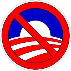 No Obama - Sticker