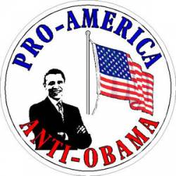 Pro-America Anti Obama - Sticker