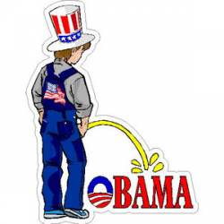 Pee On Obama - Sticker