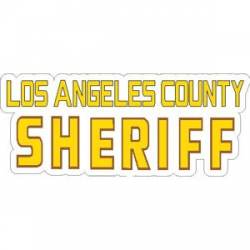 Los Angeles County Sheriff Yellow Script - Vinyl Sticker