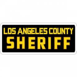 Los Angeles County Sheriff Black Script - Vinyl Sticker