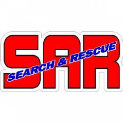 Search & Rescue Blue Text - Sticker