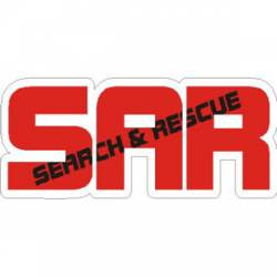 Search & Rescue Black Text - Sticker
