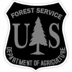 U.S. Forest Service - Black Sticker