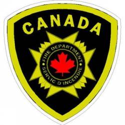 Canada Fire Department - Vinyl Sticker