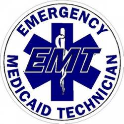 EMT Emergency Medicaid Technician - Vinyl Sticker