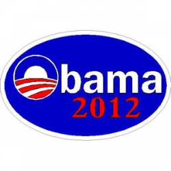 Obama 2012 Logo - Oval Sticker
