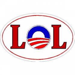 LOL Anti Obama - Oval Sticker