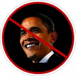 No Obama Democrat - Sticker