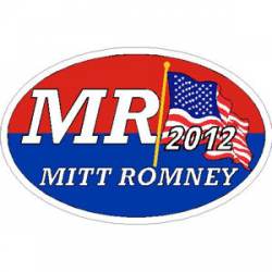 Mitt Romney 2012 Republican - Oval Sticker