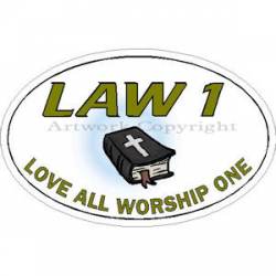 LAW1 Love All Worship One - Sticker