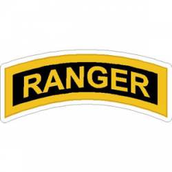 US Army Ranger - Black And Yellow Sticker