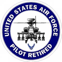 US Air Force Pilot Retired - Sticker