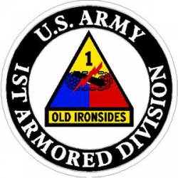 US Army 1st Armored Division - Sticker