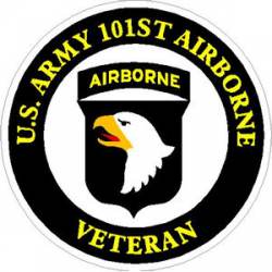 US Army 101st Airborne Veteran - Sticker