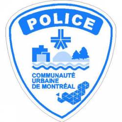 Montreal Canada Police - Blue And White Sticker
