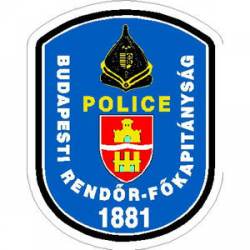 Budapest Hungary Police - Sticker