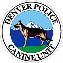 Denver Police Canine Unit - Sticker